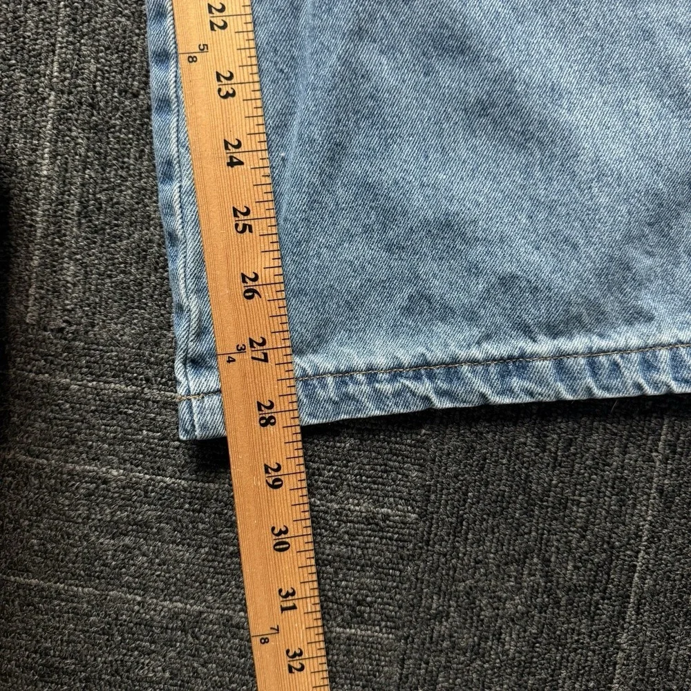 Women's RSQ Baggy Denim Cargo Jeans Light Wash Size 27x28 - Picture 6 of 7